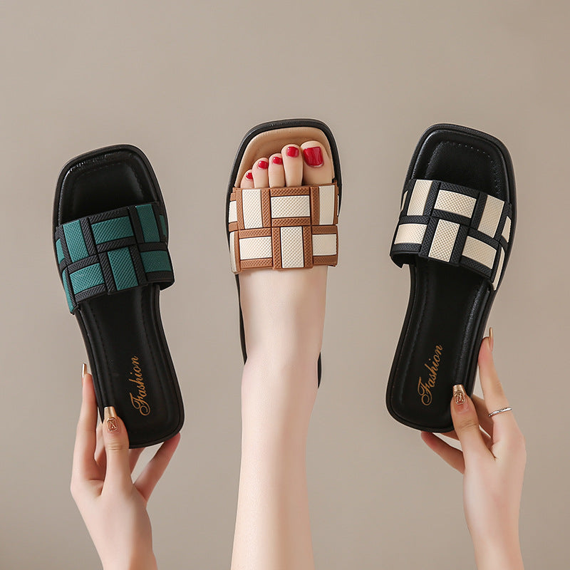 Orthopedic Balance Woven Comfort Slide Sandals