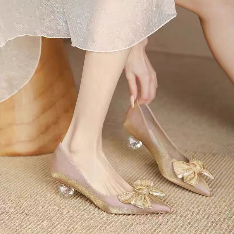 Orthopedic Balance | Bow Detail Pointed Toe Ballet Flats