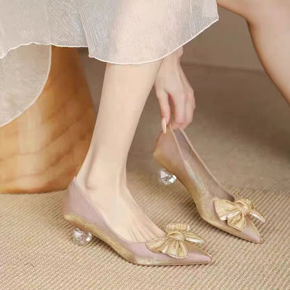 Orthopedic Balance | Bow Detail Pointed Toe Ballet Flats