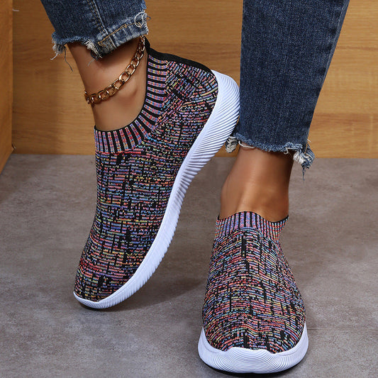 Orthopedic Balance Stripe Knit Shoes: Unique And Comfortable For Everyone