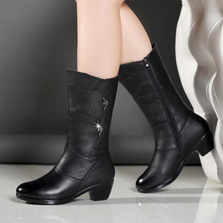 Maaike | Classic Mid-Calf Orthopedic Wedge Boots