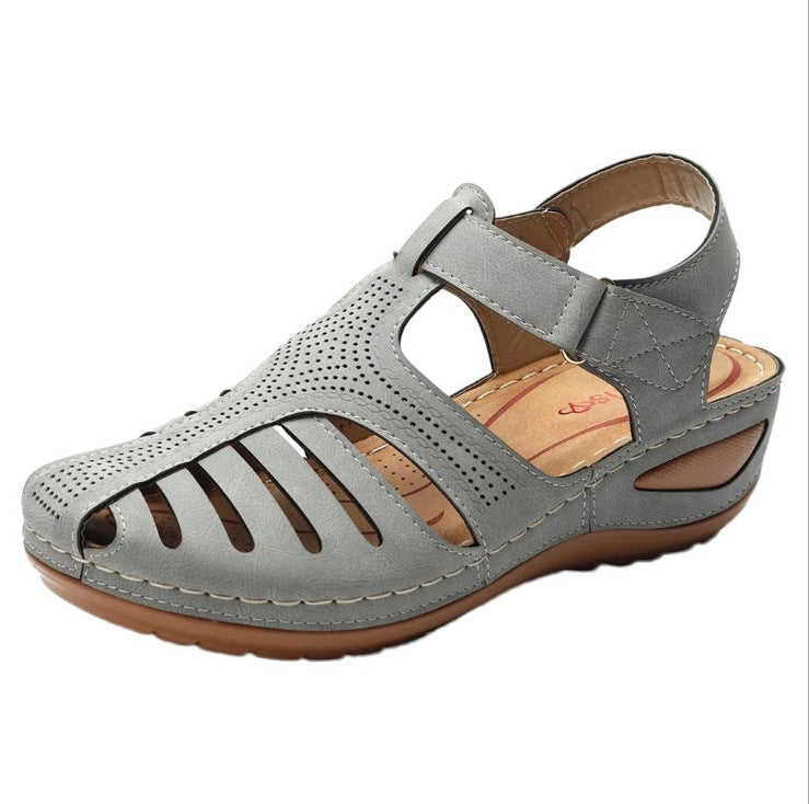 Orthopedic Balance Plus Size Retro Wedge Sandals - Comfort And Style