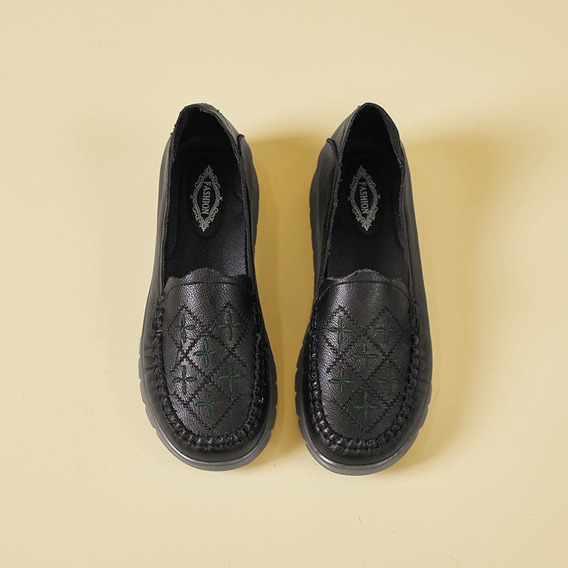 Orthopedic Balance Women’s Perforated Loafers – Breathable Lightweight Comfort Slip-On Shoes