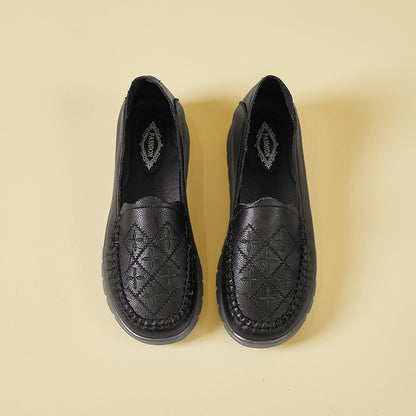 Orthopedic Balance Women’s Perforated Loafers – Breathable Lightweight Comfort Slip-On Shoes