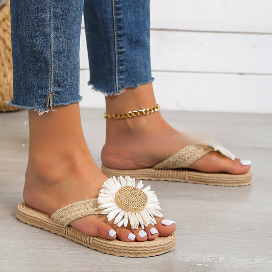 Umeira | Women’s Orthopedic Sunflower Espadrille Slide Sandals