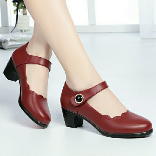 Orthopedic Balance Soft Leather Open-Toe Shoes - Unique Elegance