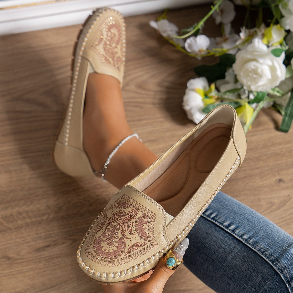 Orthopedic Balance Retro Flat Loafers  With A Unique Vintage Look
