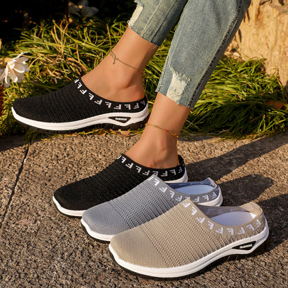Orthopedic Balance Knit Slip-On Sneakers – Breathable Lightweight Walking Shoes
