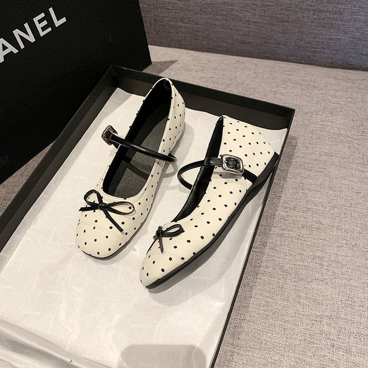 Orthopedic Balance | Metallic Mary Jane Ballet Flats