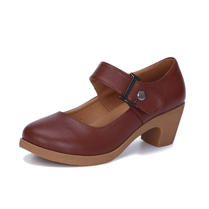 Orthopedic Balance | Vintage Mary Jane Block Heel Pumps