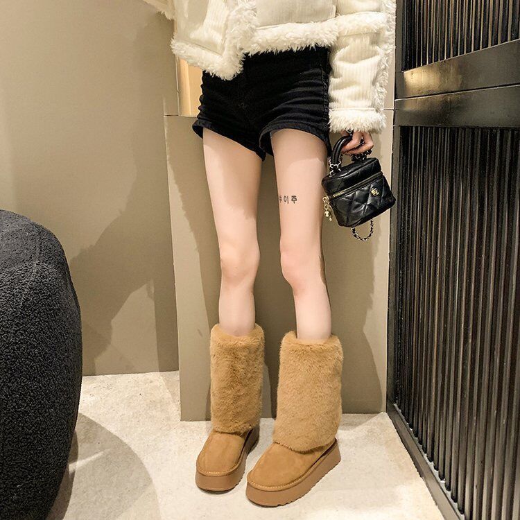 Talia | Plush Fur Tall Winter Boots