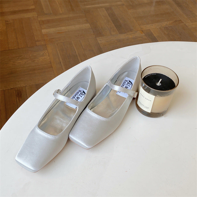 Orthopedic Balance | Transparent Strap Pointed Toe Flats