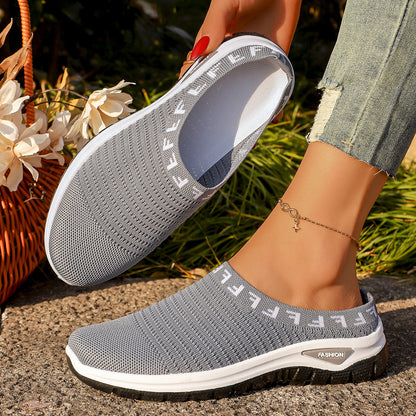 Orthopedic Balance Knit Slip-On Sneakers – Breathable Lightweight Walking Shoes