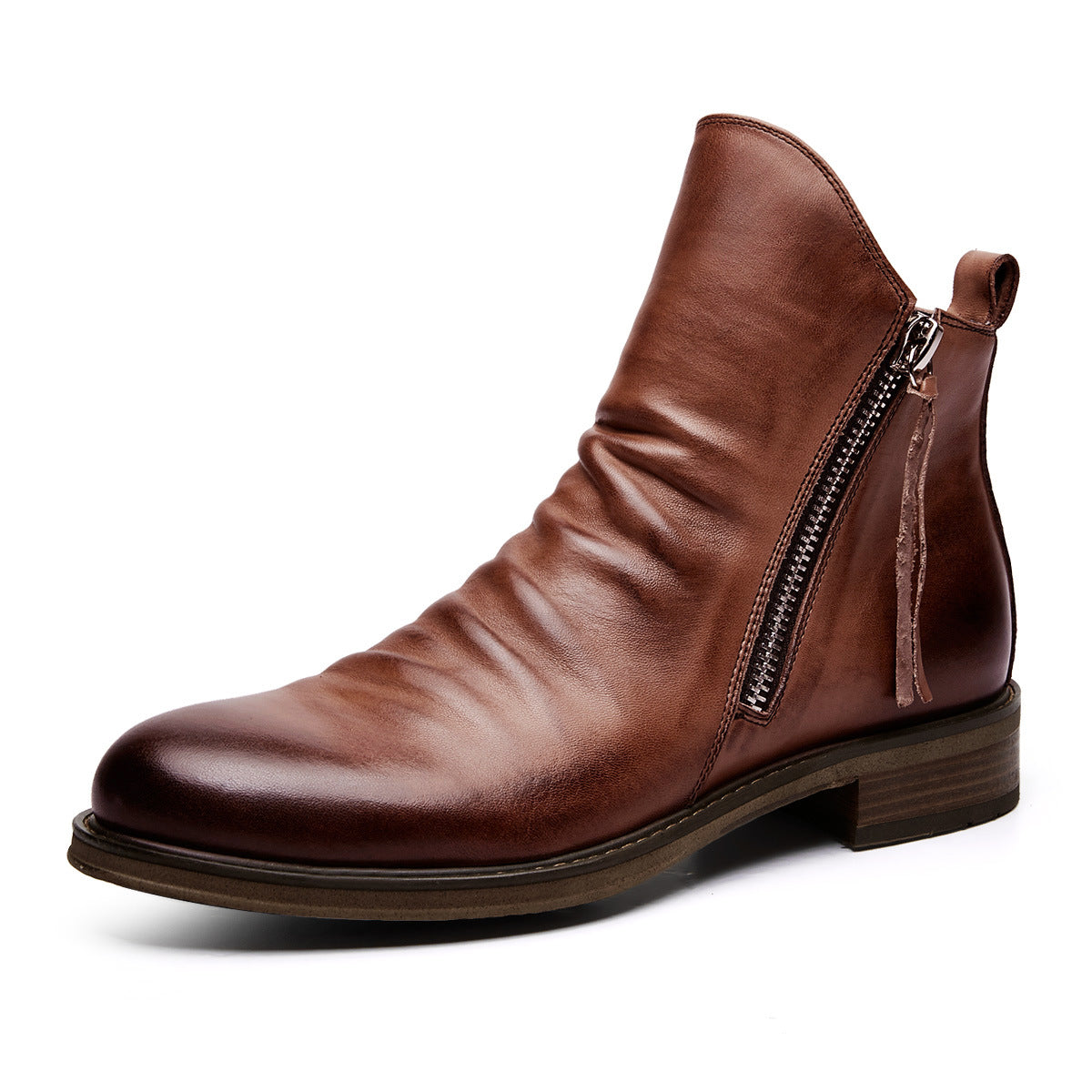 Daniel | Double side zipper non-slip men's boots