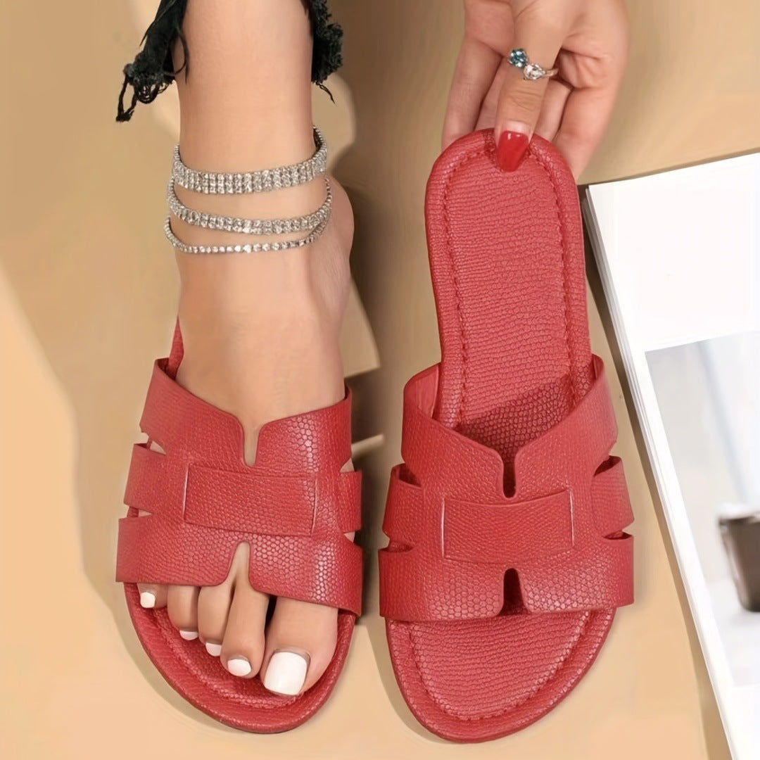 Orthopedic Balance Square-Toe Flat Sandals - Unique Elegance For Summer