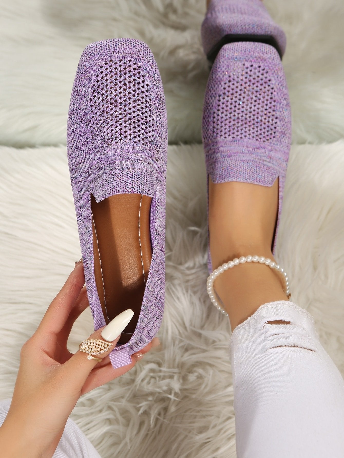 Amelia | Breathable Knit Slip-On Loafers with Orthopedic Cushioned Support