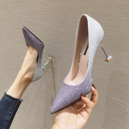 Orthopedic Balance Sexy Gradient Pointed Stiletto Pumps - Unique Elegance