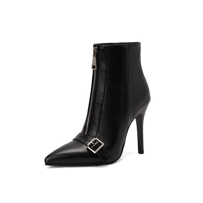 Macarena | Pointed-Toe Zip Orthopedic Stiletto Ankle Boots