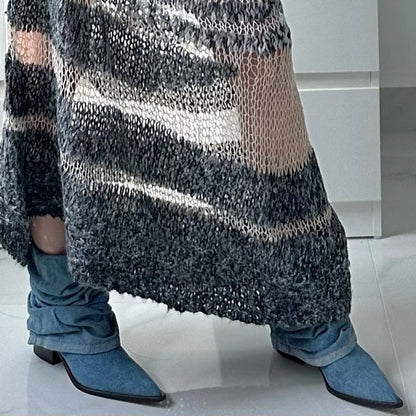 Orthopedic Balance Pleated Denim Boots - Thick Sole Comfort