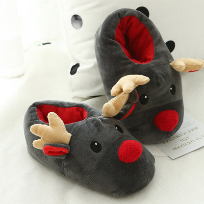 Elk | Christmas Shoes Cute Elk Home comfort Slippers