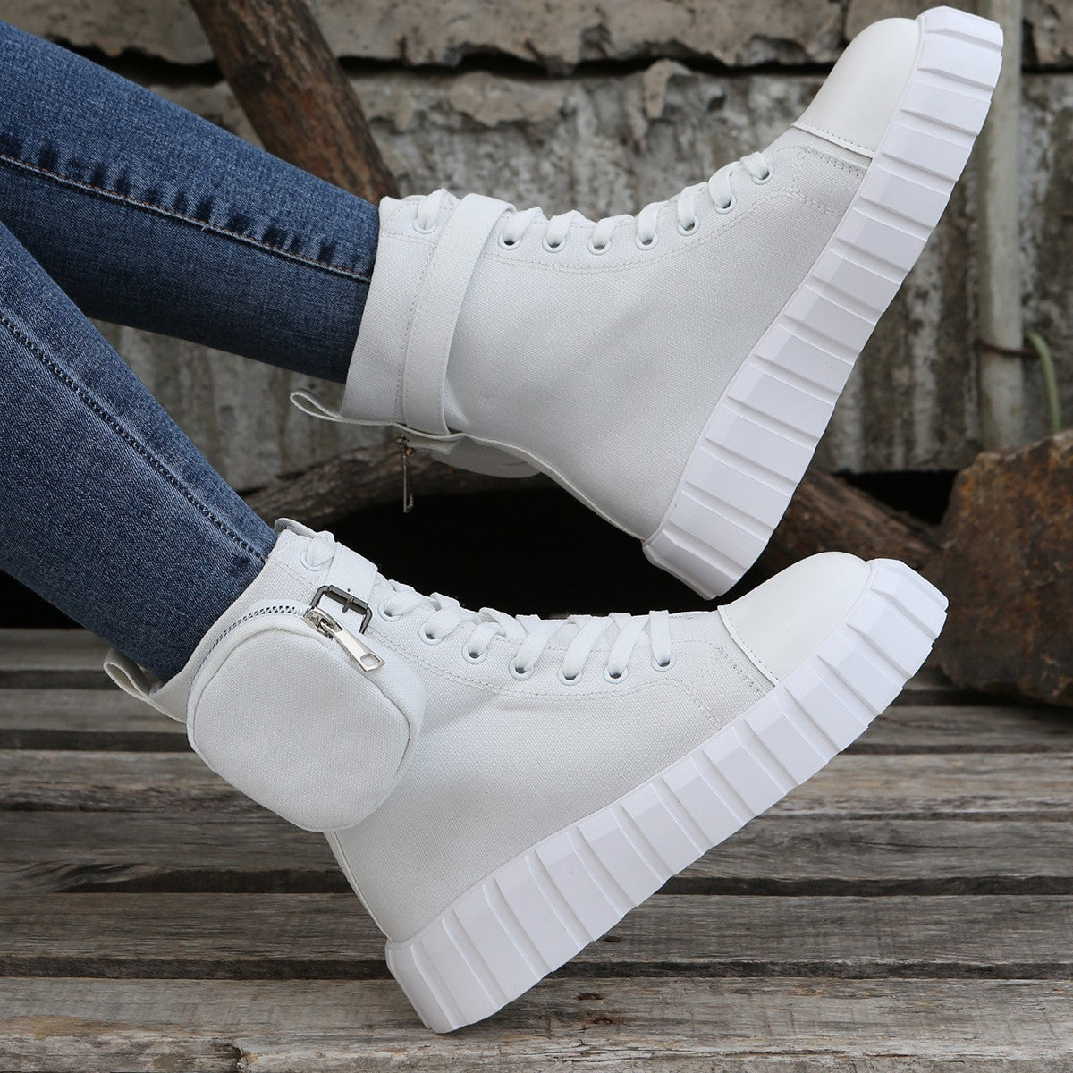 Orthopedic Balance High-Top Canvas Shoes - Breathable Comfort
