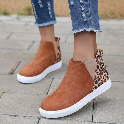 Orthopedic Balance Leopard Flats - Elastic V Cutout Comfort