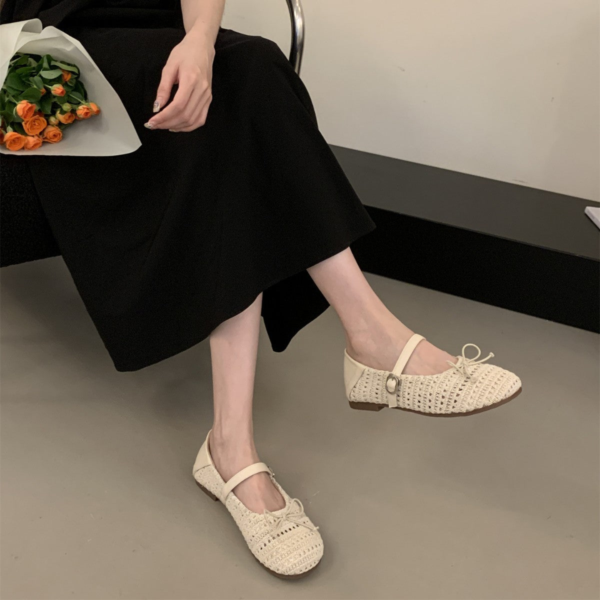 Orthopedic Balance Mary Jane Shoes - Breathable Woven Design