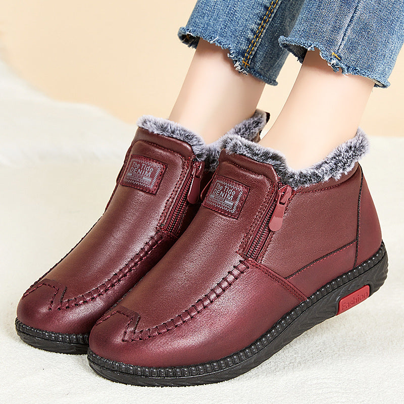 Amanda | Plush-Lined Winter Slip-Ons Boots