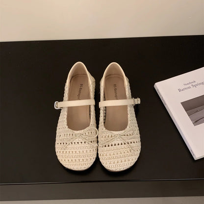 Orthopedic Balance Mary Jane Shoes - Breathable Woven Design