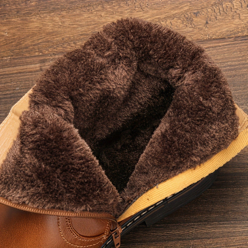 Daphne | Fur-Lined Leather Ankle Winter Boots