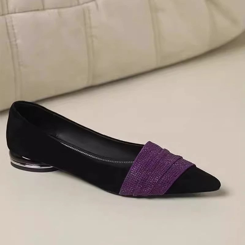 Orthopedic Balance | Pointed Toe Colorblock Ballet Flats