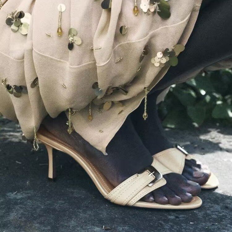 Orthopedic Balance Elegant Mid-Heel Sandals  -