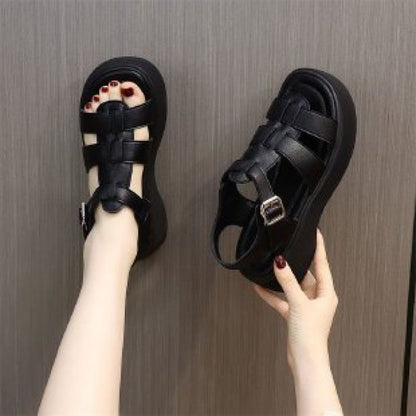 Orthopedic Balance | Chunky Platform Buckle Strap Sandals