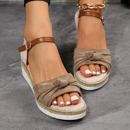 Orthopedic Balance Chunky Sandals With A Bow - Unique Summer Fashion