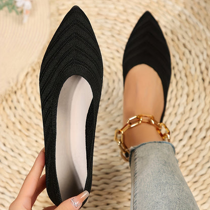 Emily | Women’s Orthopedic Pointed-Toe Knit Flats