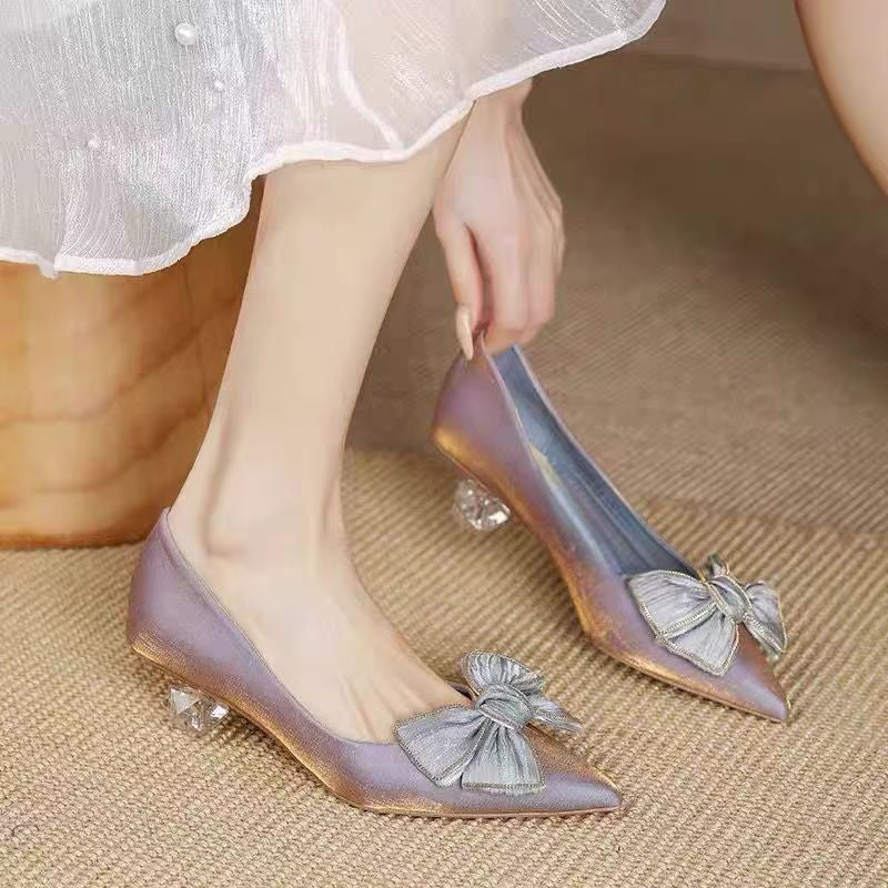 Orthopedic Balance | Bow Detail Pointed Toe Ballet Flats