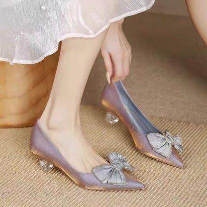 Orthopedic Balance | Bow Detail Pointed Toe Ballet Flats