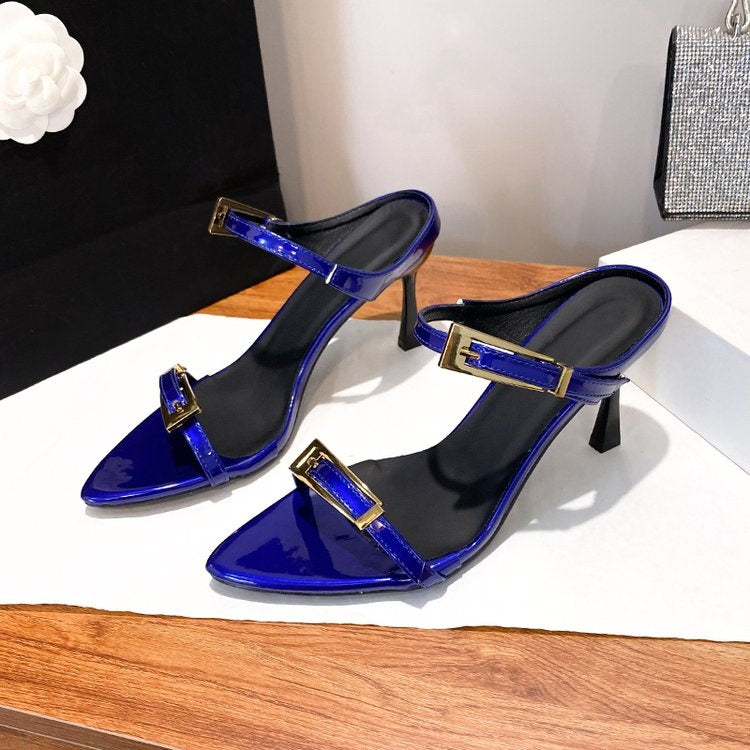 Orthopedic Balance | Pointed Toe Strappy Slingback Heels