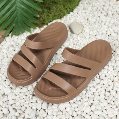 Orthopedic Balance | Soft Cushioned Cross Strap Slide Sandals