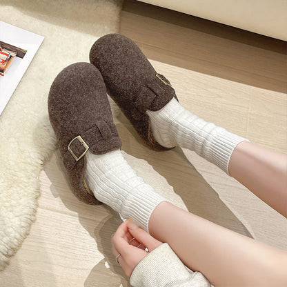 Orthopedic Balance Wool And Cotton Slippers - Casual Elegance