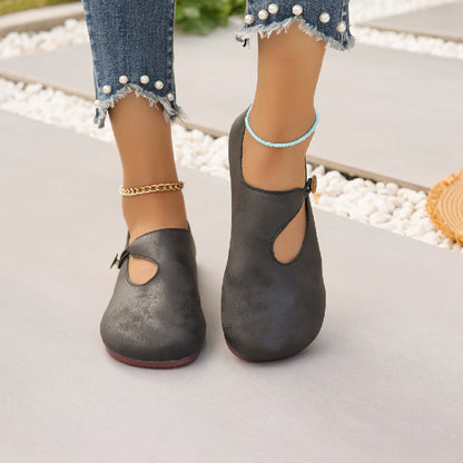 Orthopedic Balance Women’s Vintage Mary Jane Flats – Soft Comfort Everyday Walking Shoes