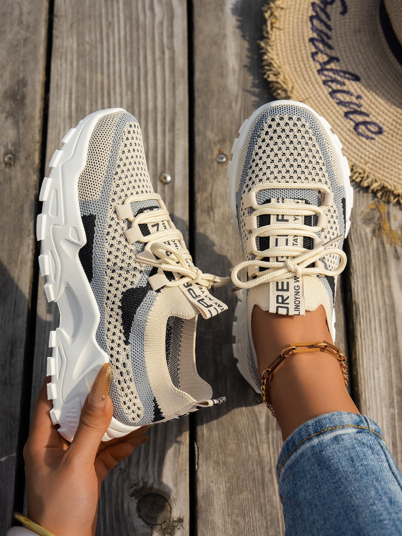 Orthopedic Balance Flyknit Mesh Sneakers - Unique Comfort And Style