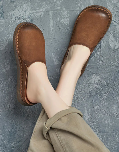 Maren | Soft Leather Slip-On Comfort Mules