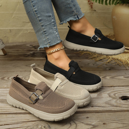 Orthopedic Balance | Breathable Knit Slip-On Loafers