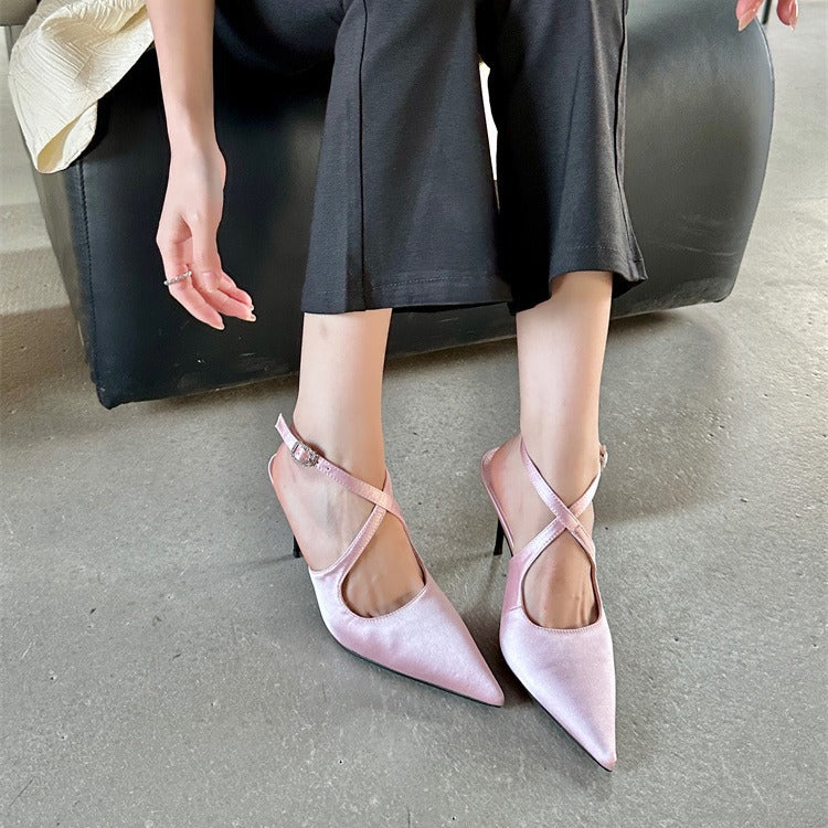 Orthopedic Balance Pointed-Toe Slingback Heels