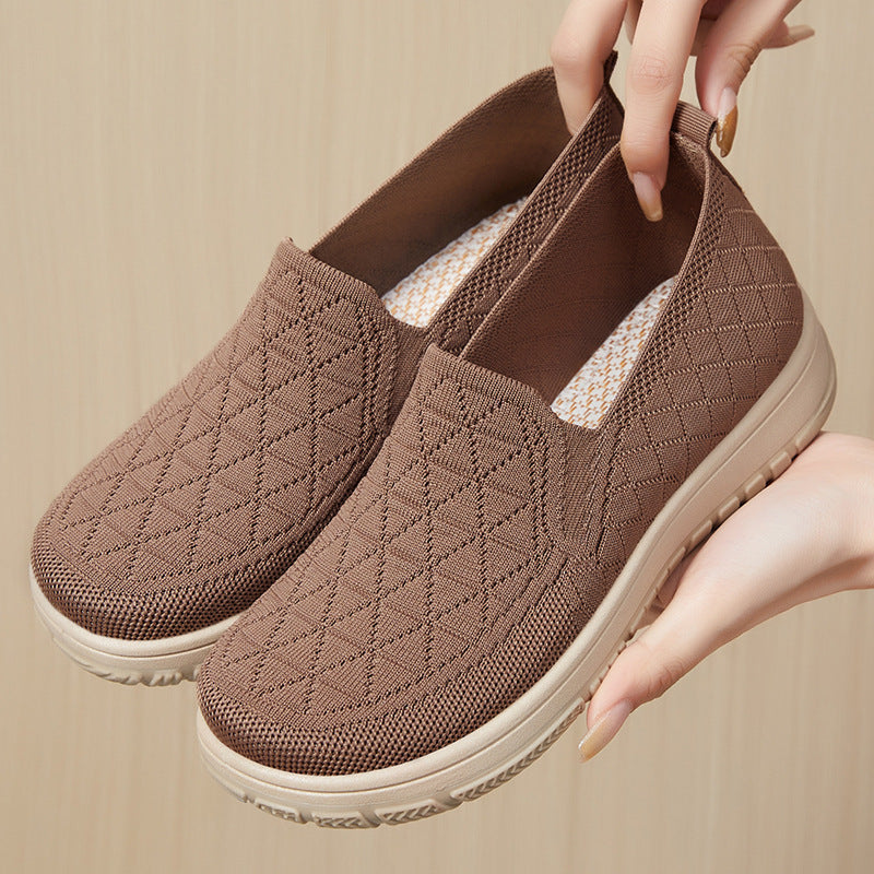 Orthopedic Balance Women’s Slip-On Comfort Shoes – Lightweight Breathable Walking Flats