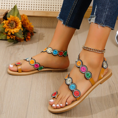 Orthopedic Balance Bohemian Gemstone Comfort Sandals