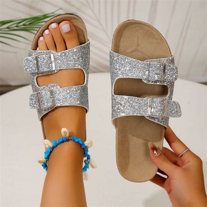 Orthopedic Balance Double Buckle Sandals - Summer Shine And Comfort