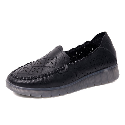 Orthopedic Balance Women’s Perforated Loafers – Breathable Lightweight Comfort Slip-On Shoes