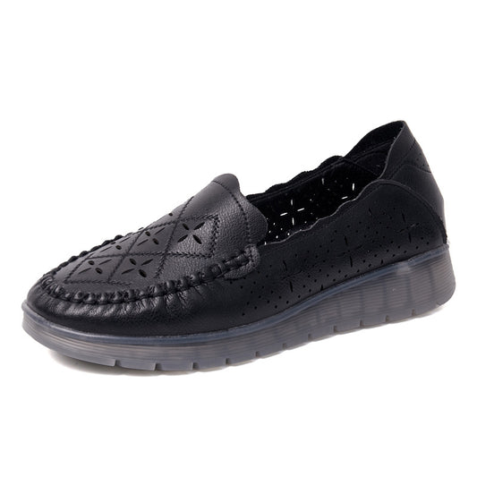 Orthopedic Balance Women’s Perforated Loafers – Breathable Lightweight Comfort Slip-On Shoes